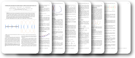 Combining points and tangents into parabolic polygons: an affine invariant model for plane curves