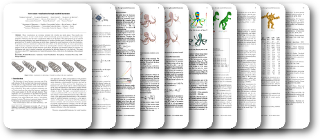 Stereo music visualization through manifold harmonics